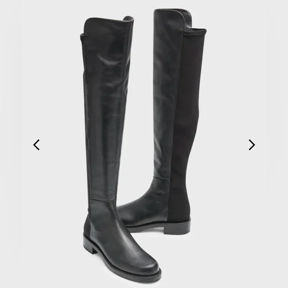 Stuart Weizmann black 5050 over the knee boots SZ 7 - Picture 4 of 16
